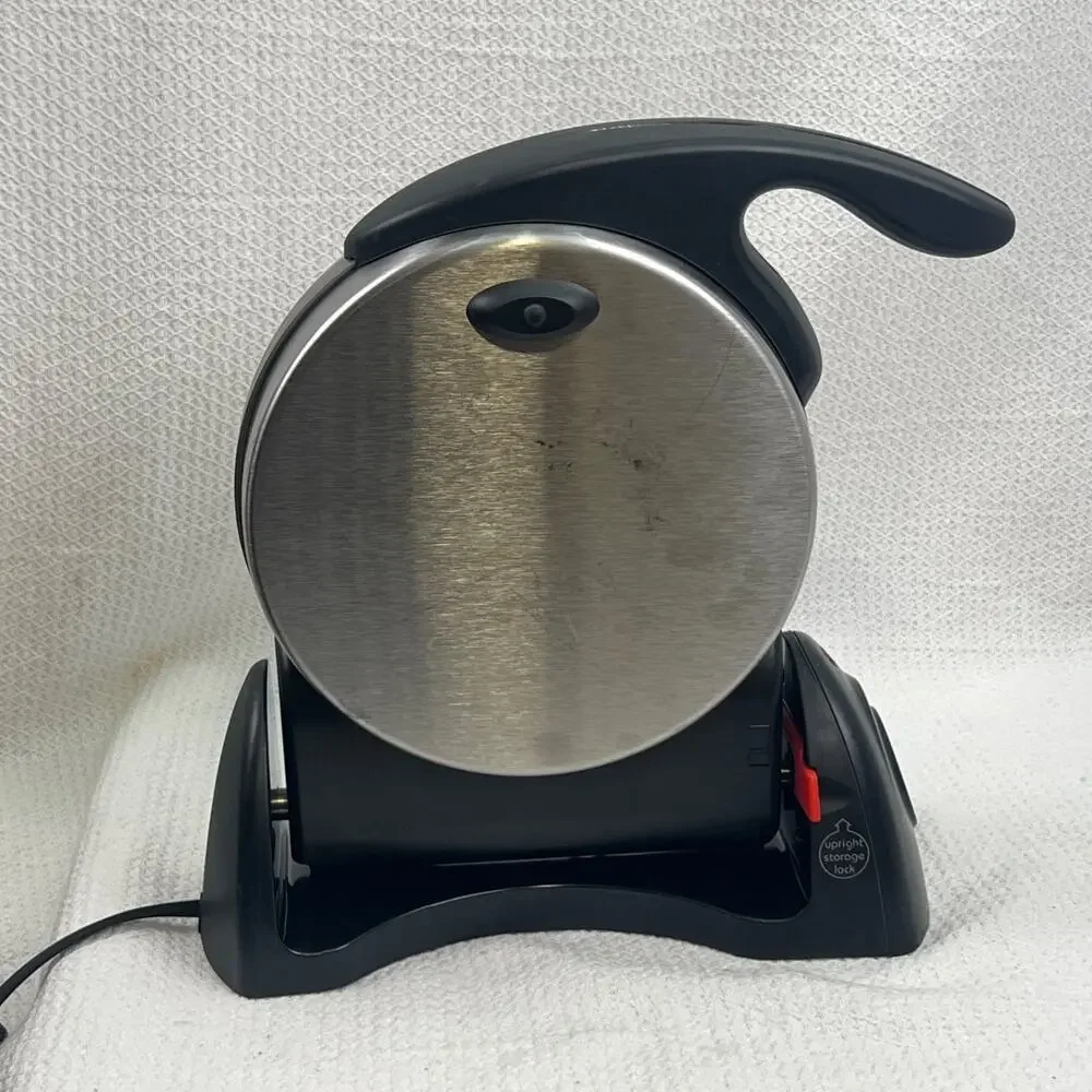 Presto FlipSide Belgian Waffle Maker 0351004 Ceramic Rotating Tested Working